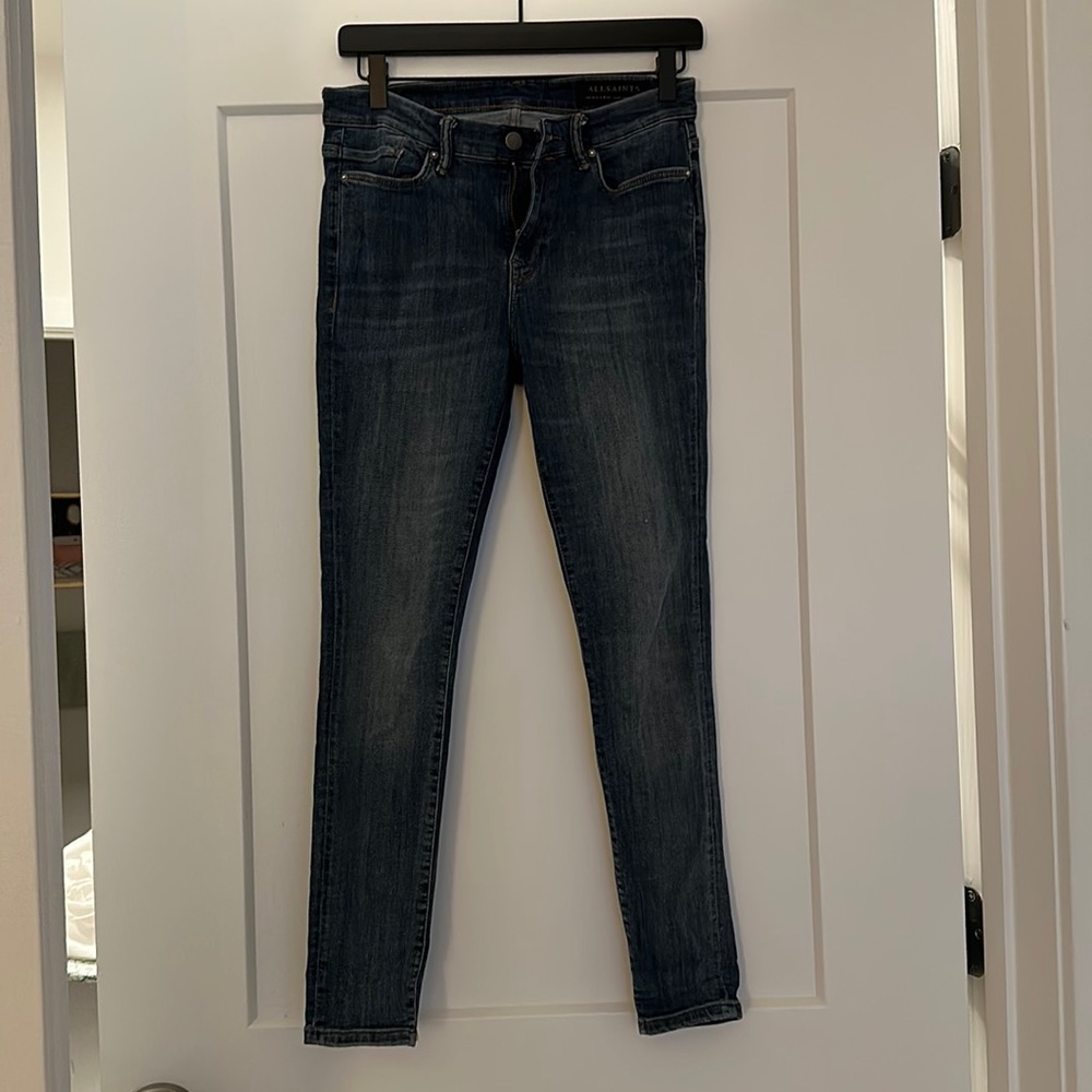 AllSaints grace blue jeans